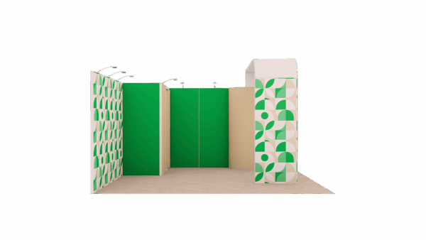 Stand 25m² avec une réserve et une arche – Image 2