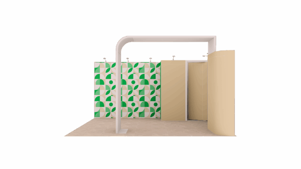 Stand 25m² avec une réserve et une arche – Image 3