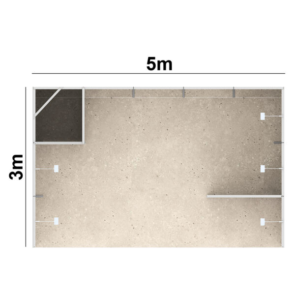 Stand 15m² avec une réserve et une cloison – Image 4