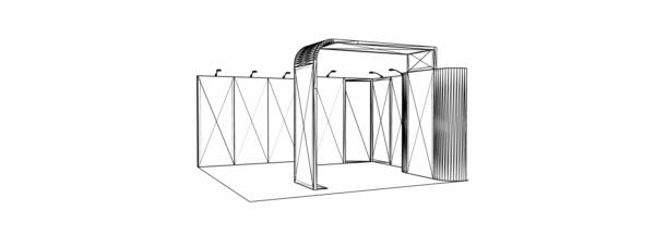 Stand 25m² avec une réserve et une arche – Image 4