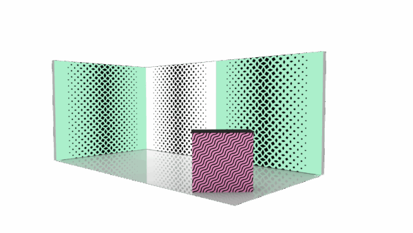 Stand 12m² avec caissons lumineux