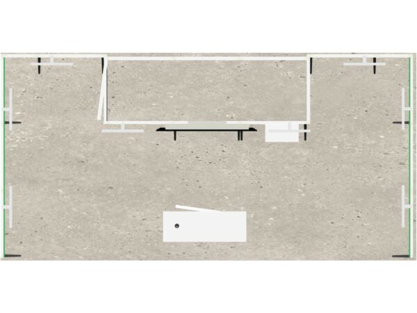Stand 18m² avec une réserve, une console et un comptoir ouvert sur 1 côté – Image 3