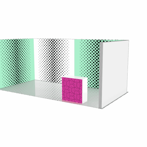 Stand 18m² avec caissons lumineux