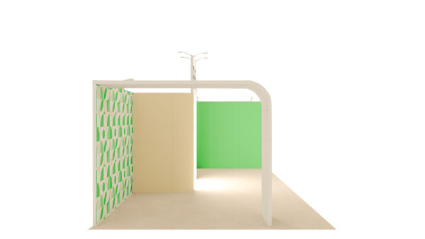 Stand 36m² avec une arche et une réserve – Image 3