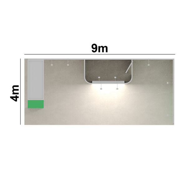 Stand 36m² avec une arche et une réserve – Image 4