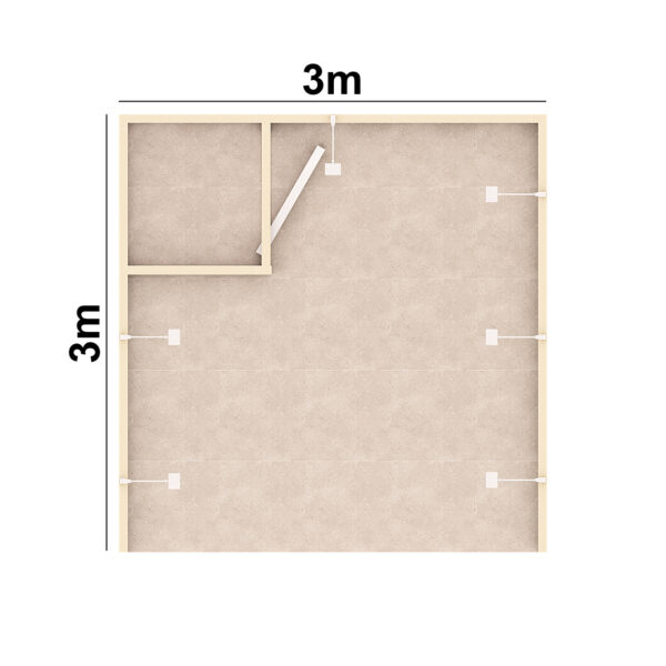 Stand 9m² avec une réserve ouvert sur 1 côté – Image 2