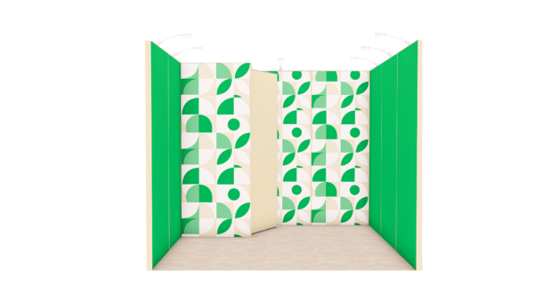 Stand 9m² avec une réserve ouvert sur 1 côté