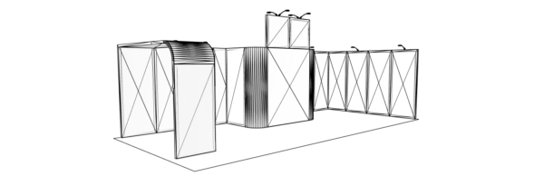 Stand 36m² avec une arche et une réserve – Image 6