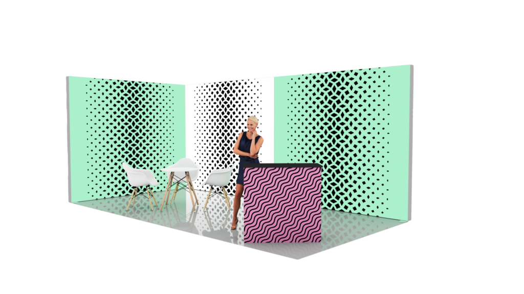 stand lumineux pour salon professionnel